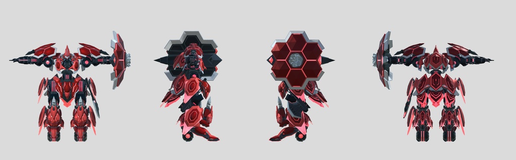 メカパーツアセット『レッドヘックス』
