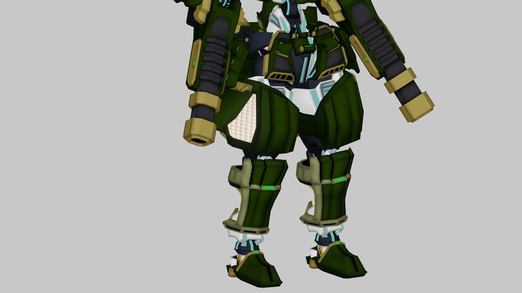 ドラゴンフレームV2拡張アセット『剛力鎧“天生”』