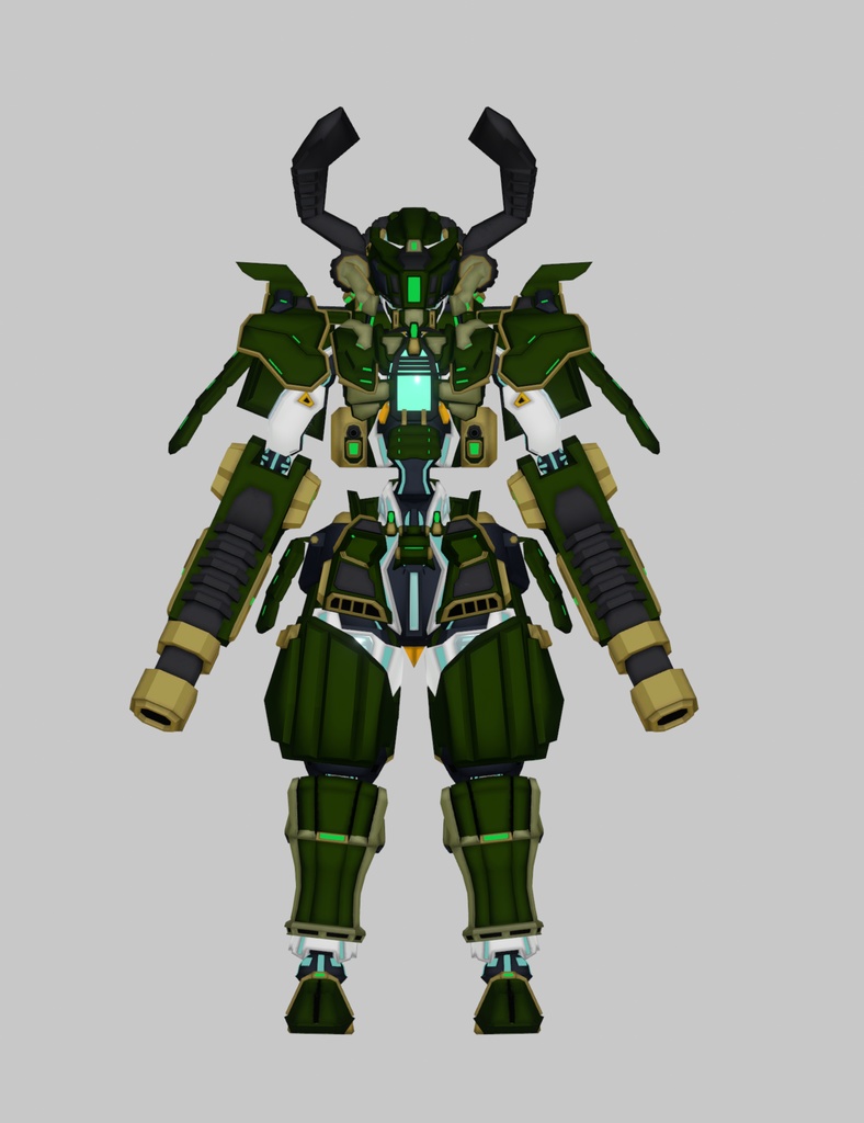 ドラゴンフレームV2拡張アセット『剛力鎧“天生”』