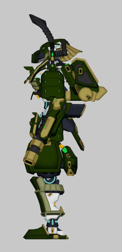 ドラゴンフレームV2拡張アセット『剛力鎧“天生”』