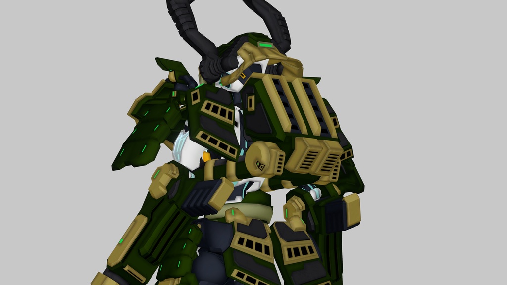 ドラゴンフレームV2拡張アセット『剛力鎧“天生”』