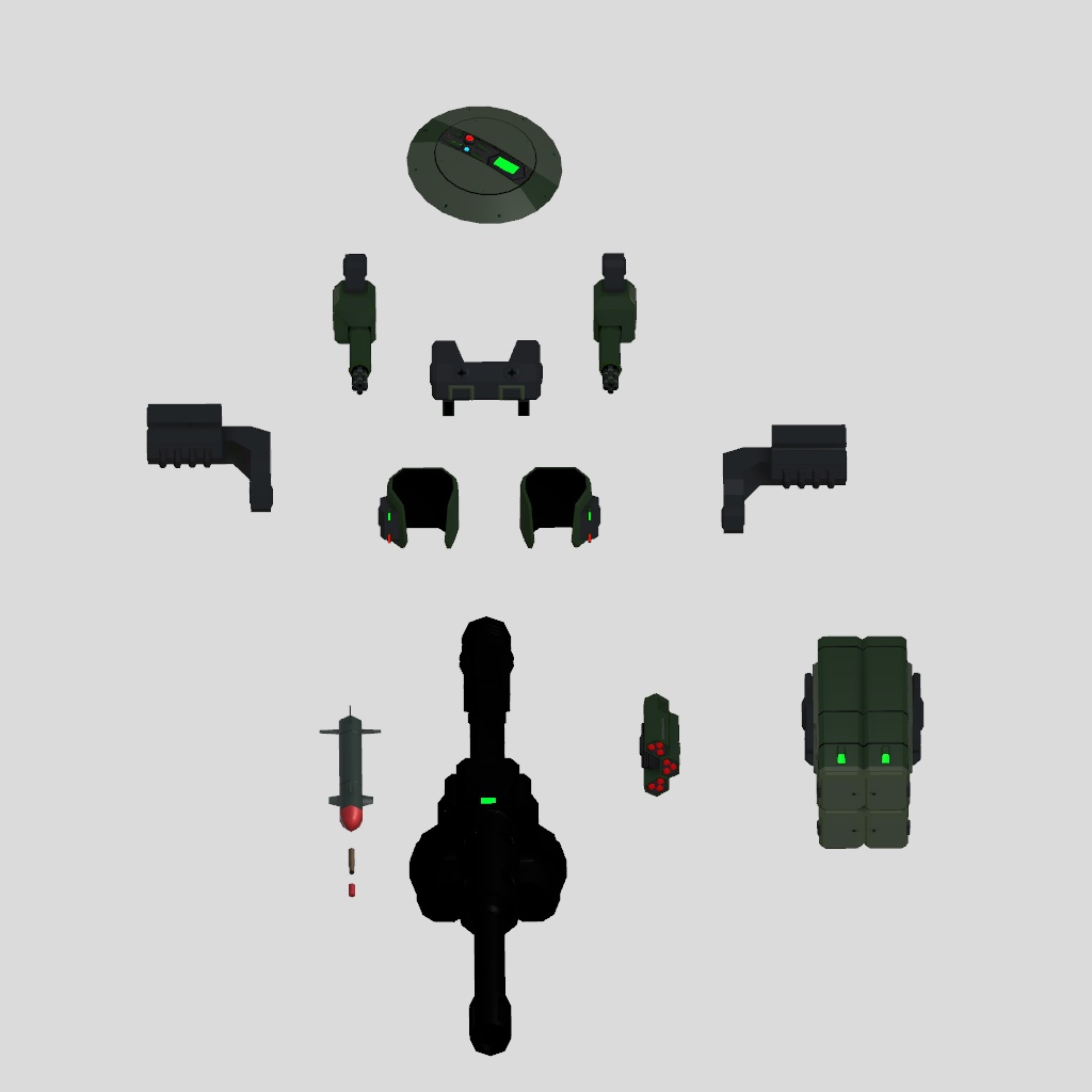 鬼操転鎧クグツイ対応 拡張アセット “ヘビィウェポンコマンダー”