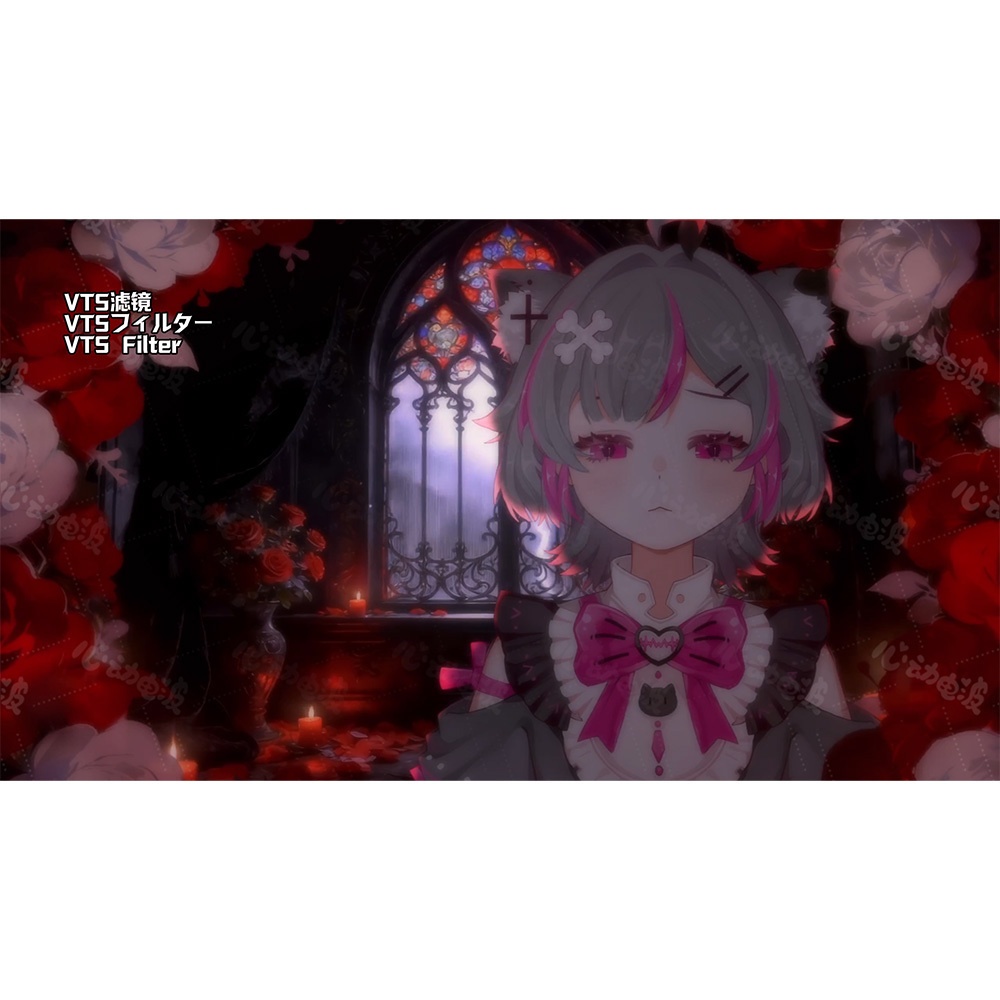 【動く背景・配信素材】血色の薔薇_Blood Rose