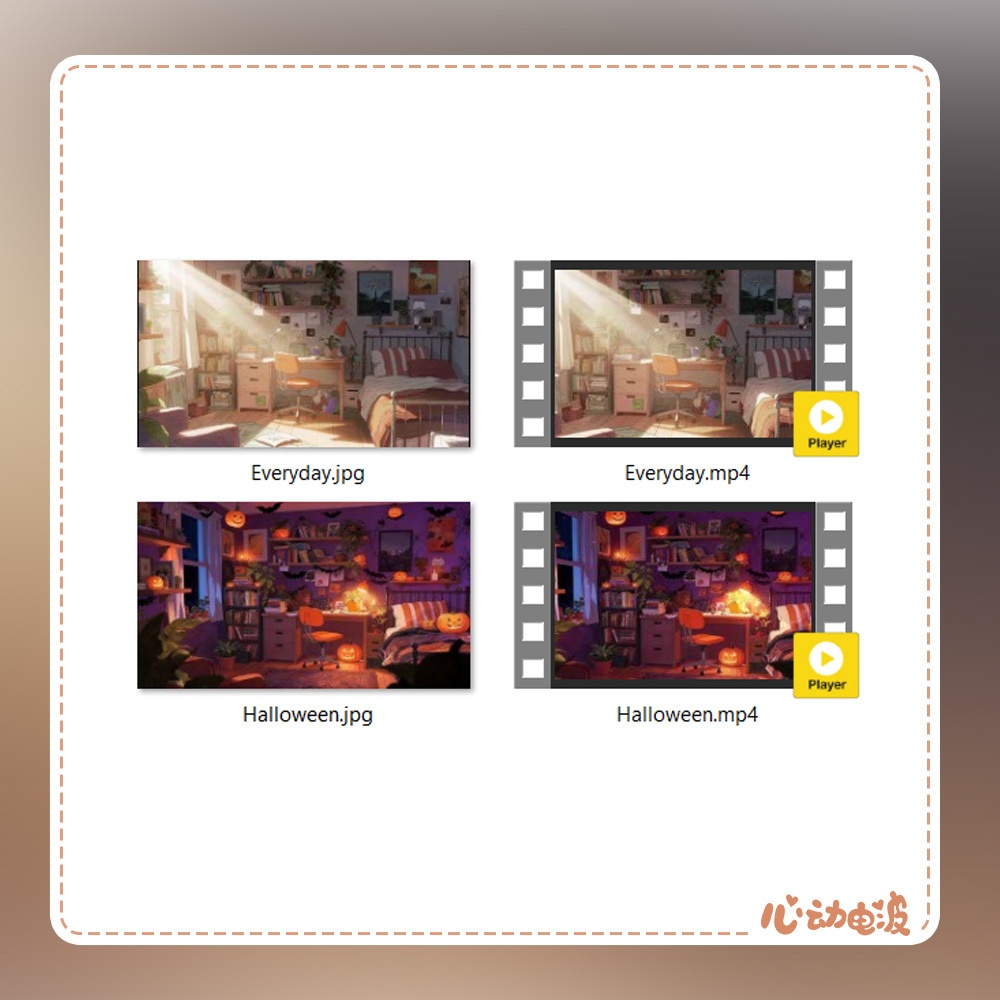 【Free 動く背景・配信素材】快適な部屋_Cozy Room | Everyday & Halloween