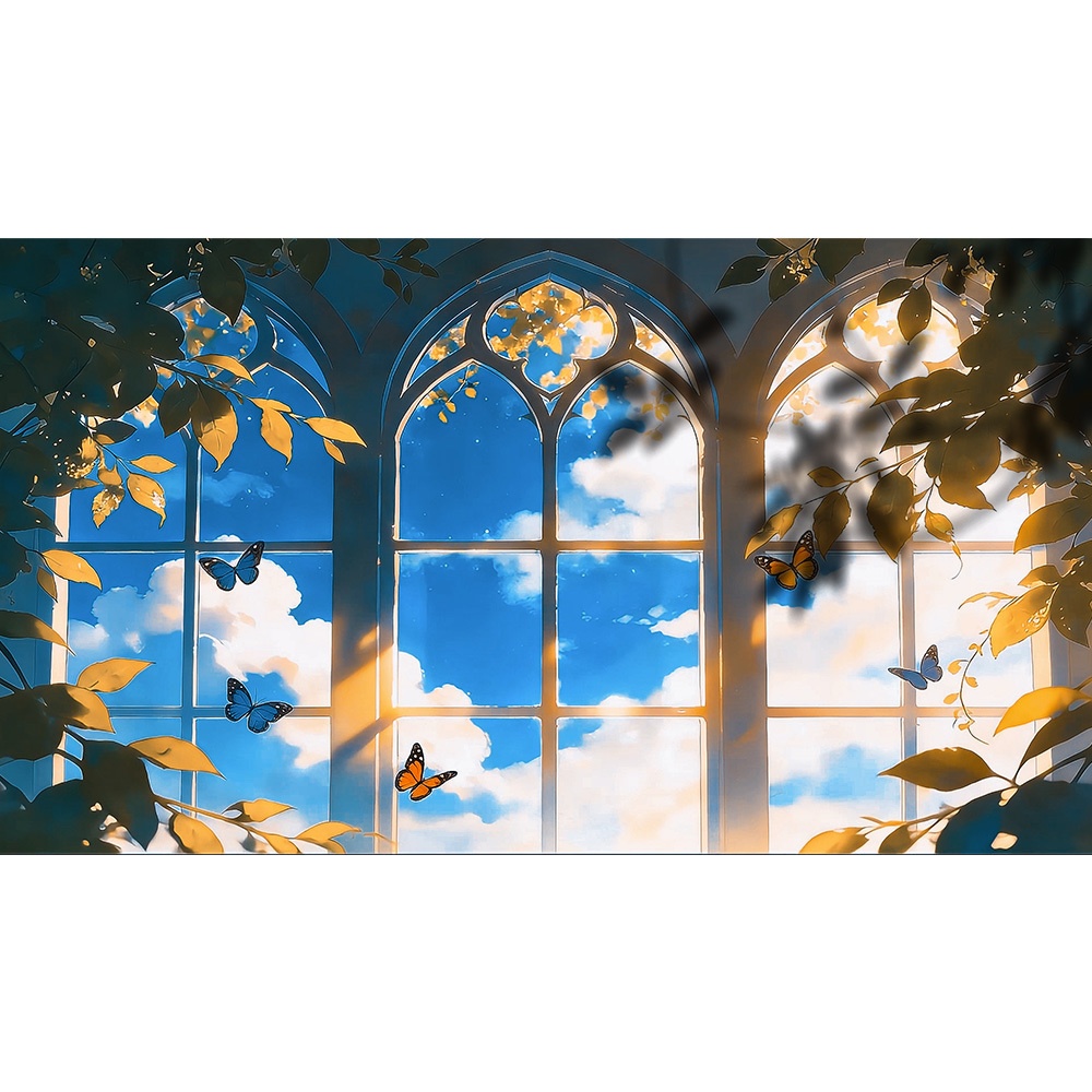 【動く背景・配信素材】拾光樹影_Glimmers Through Leaves|蝶影