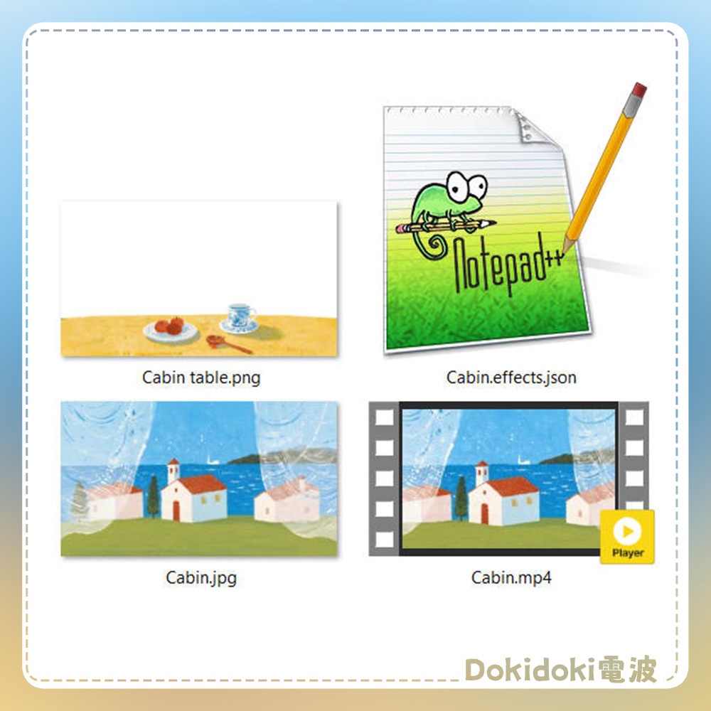 【動く背景・配信素材】小さな小屋_Childlike Crayon Cabin