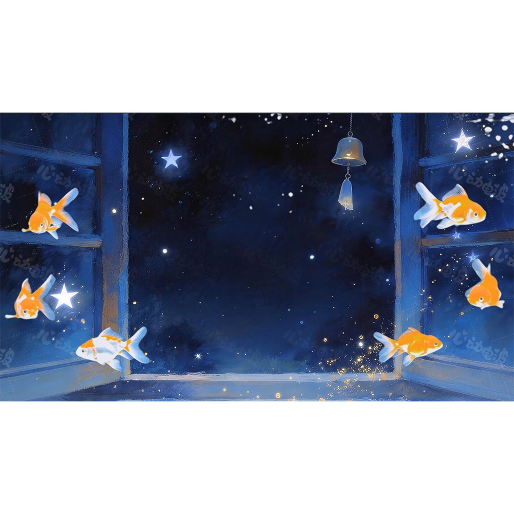 【動く背景・配信素材】泳ぐ金魚_Swimming Goldfish