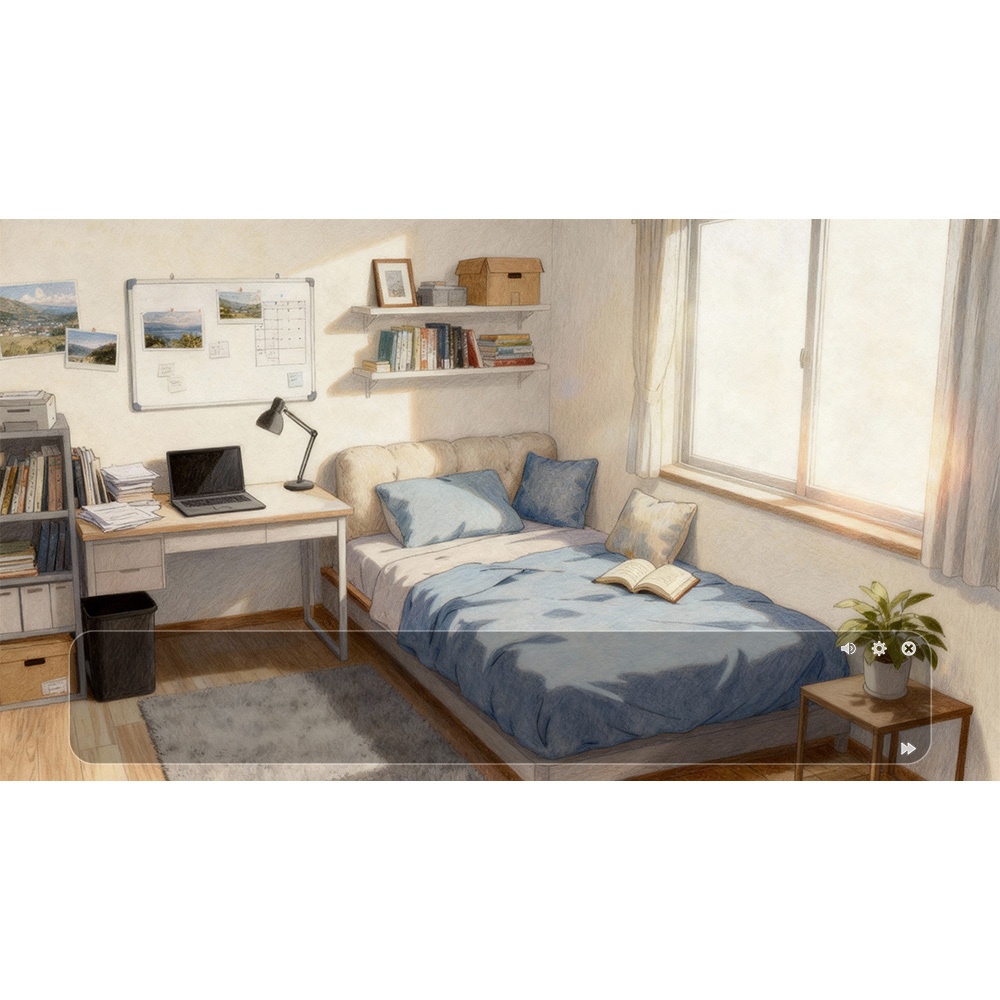 【動く背景・配信素材】陰鬱な部屋_Gloomy Room