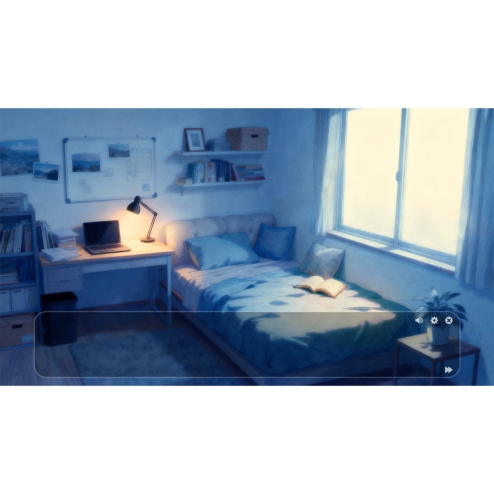 【動く背景・配信素材】陰鬱な部屋_Gloomy Room