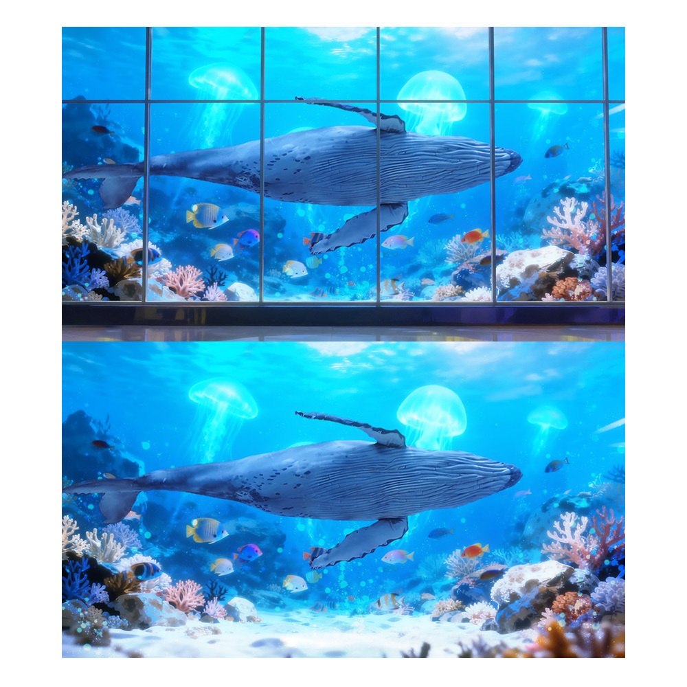 【動く背景・配信素材】海底、それとも水族館?_Under the sea or aquarium?