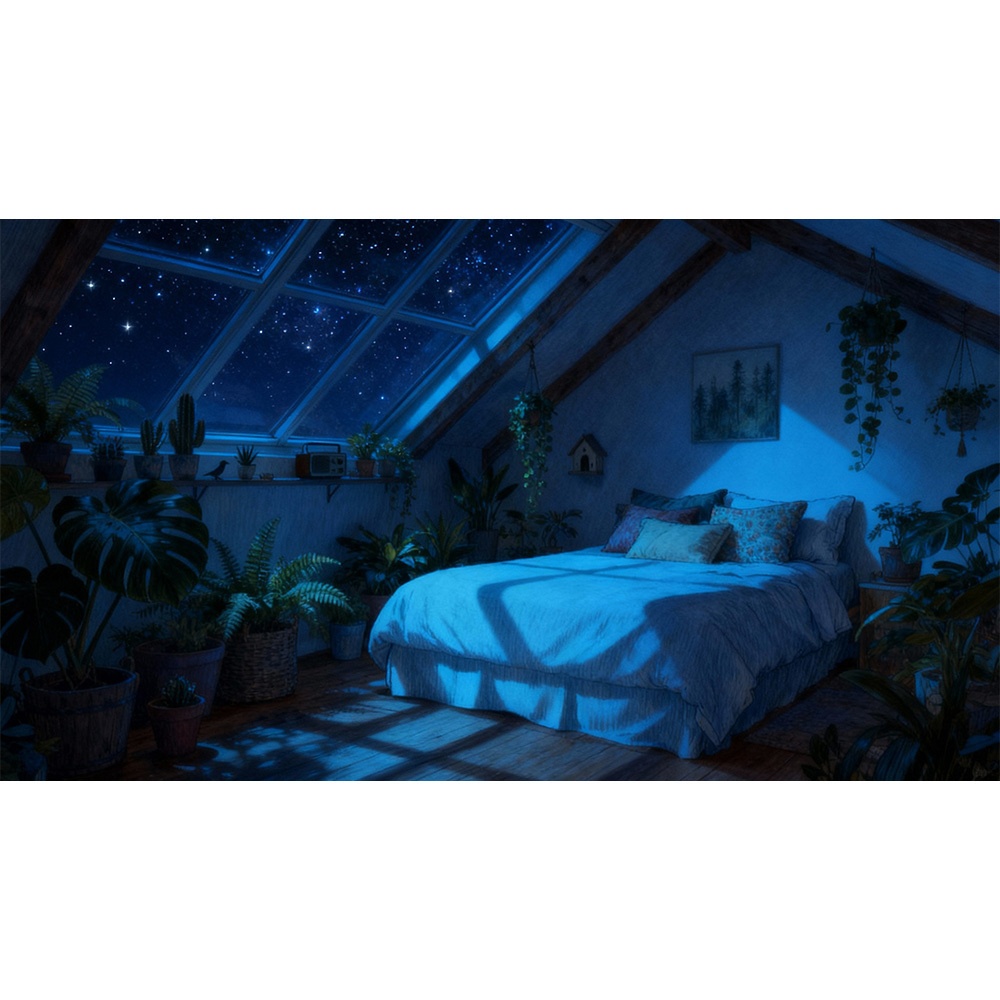 【動く背景・配信素材】屋根裏の思い_Thoughts in the Attic