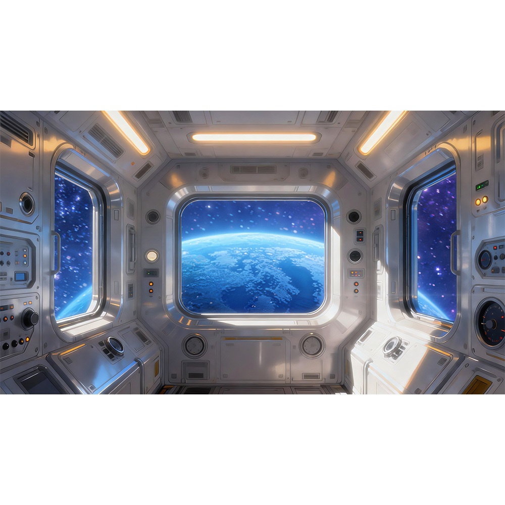 【動く背景・配信素材】スペースキャビン_Space Cabin