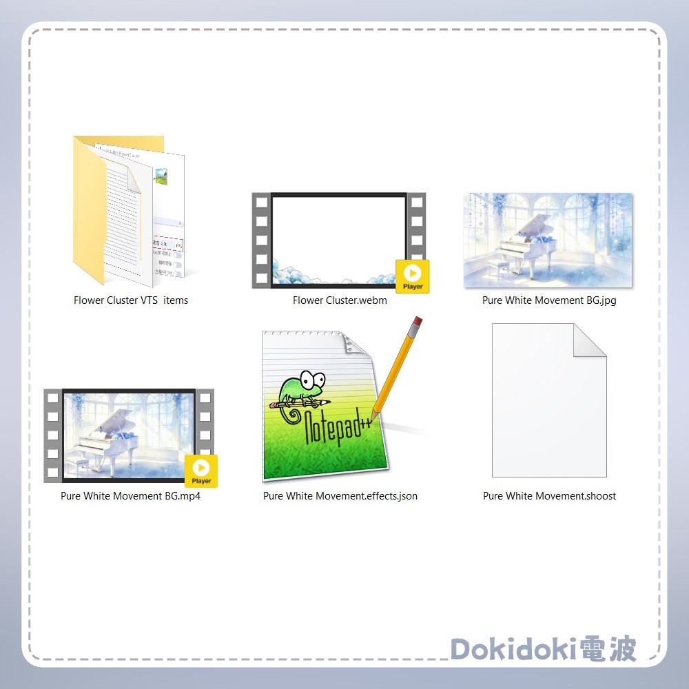 【動く背景&前景・配信素材】まっしろのメロディ_Pure White Movement