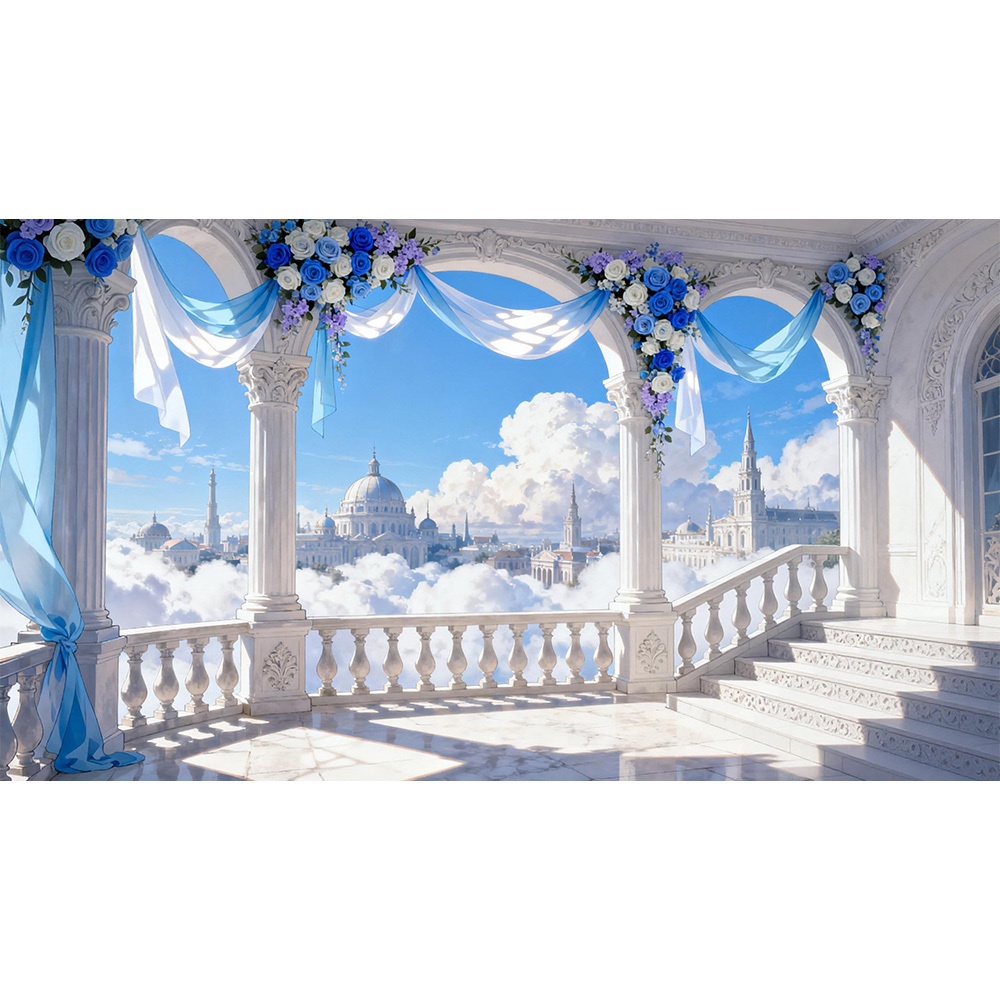 【動く背景・配信素材】くものくに_Land of clouds