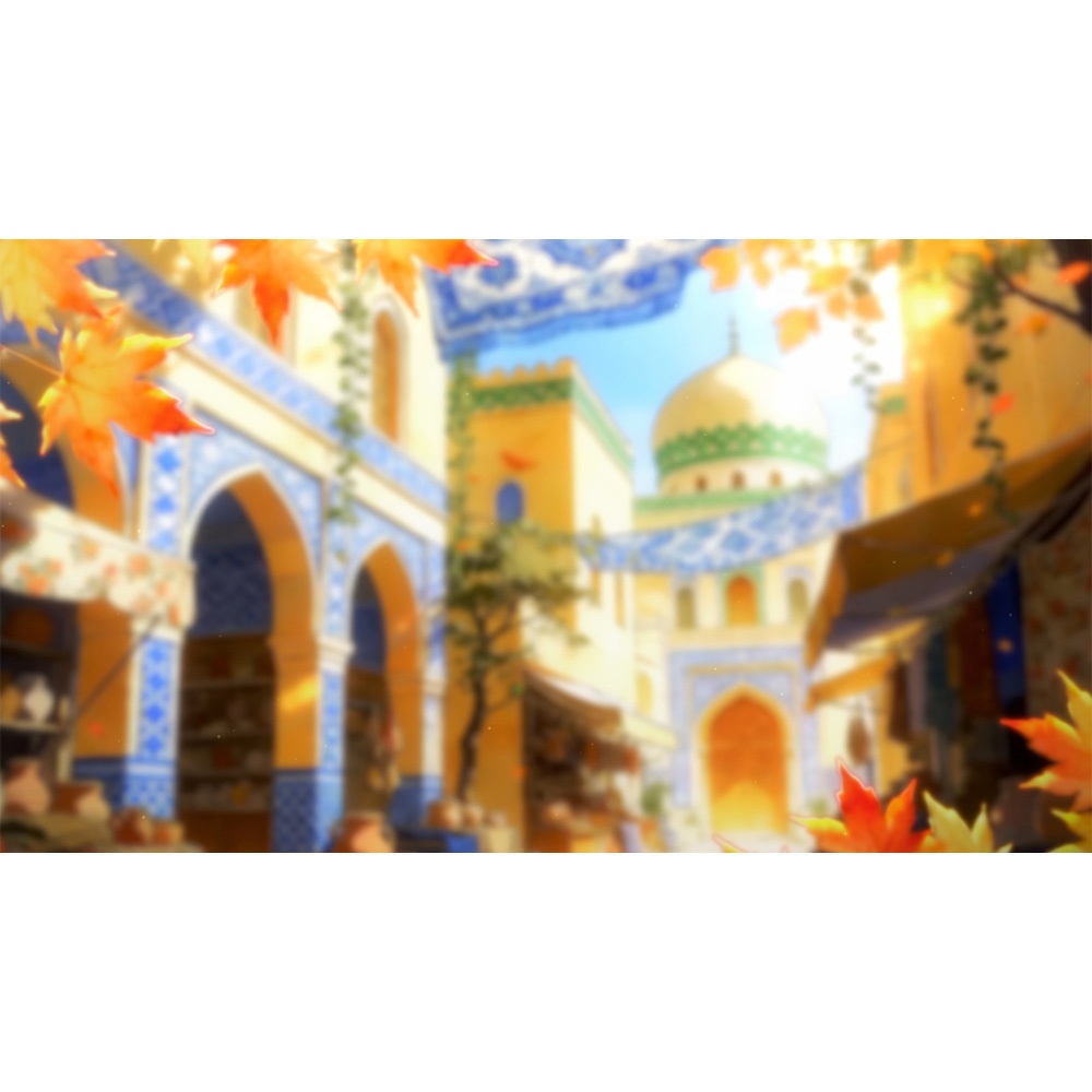【動く背景・配信素材・Shoost】夕暮れの黄金の市場_Golden Souk at Dusklight