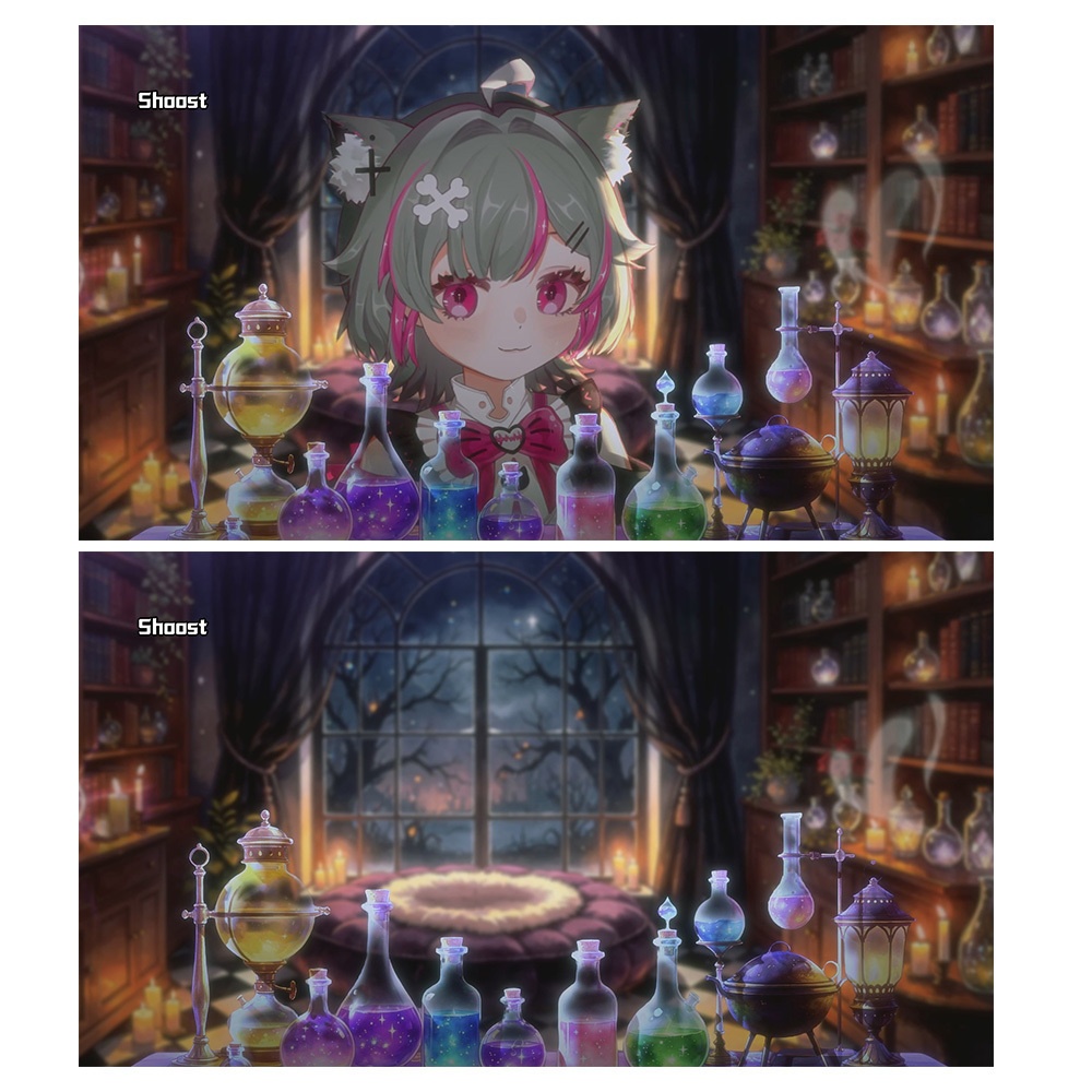 【動く背景・配信素材・Shoost】魔薬の家_Potion House_ハロウィン_Halloween