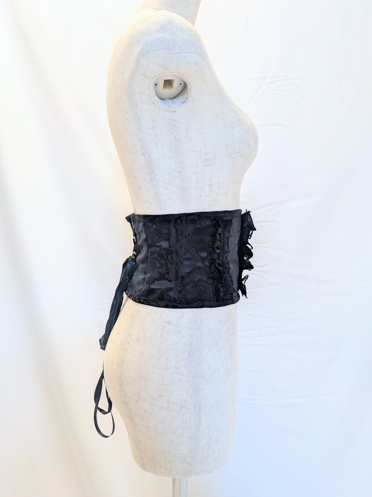 黒ショートコルセットベルト