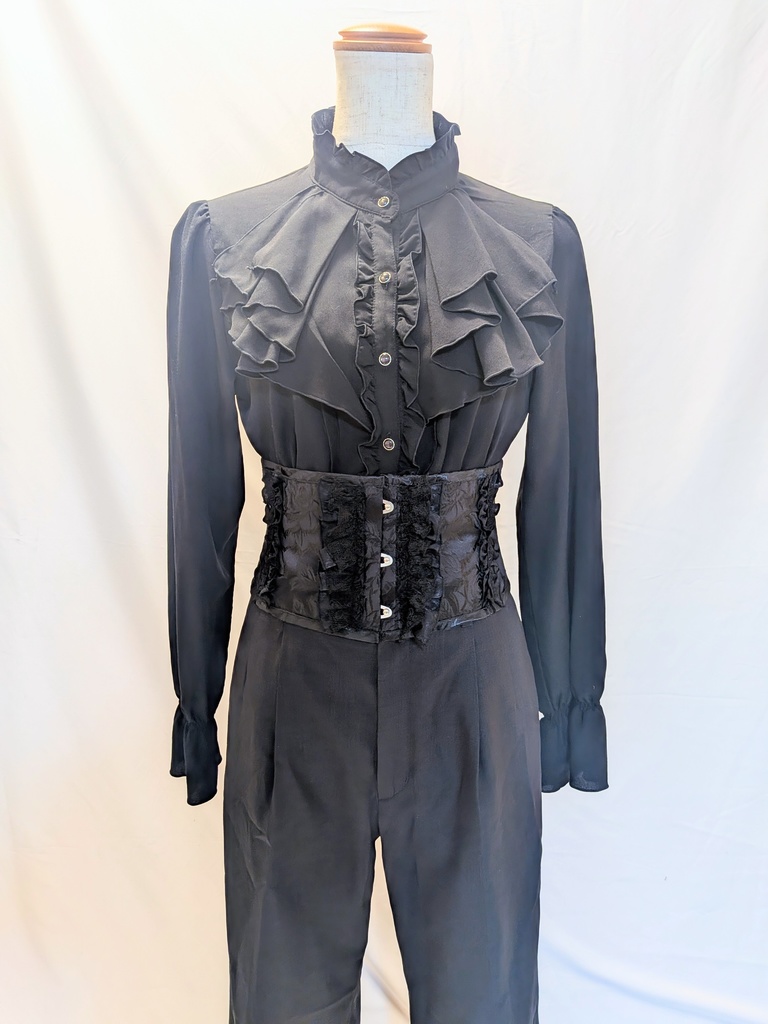 黒ショートコルセットベルト