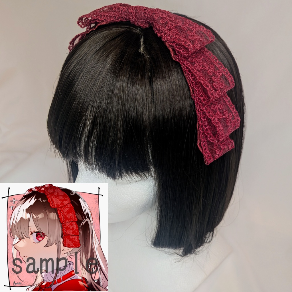 リボンヘッドドレス