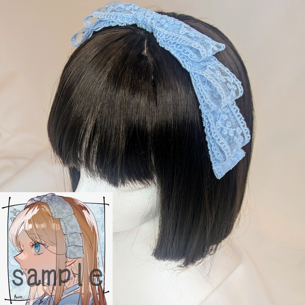 リボンヘッドドレス