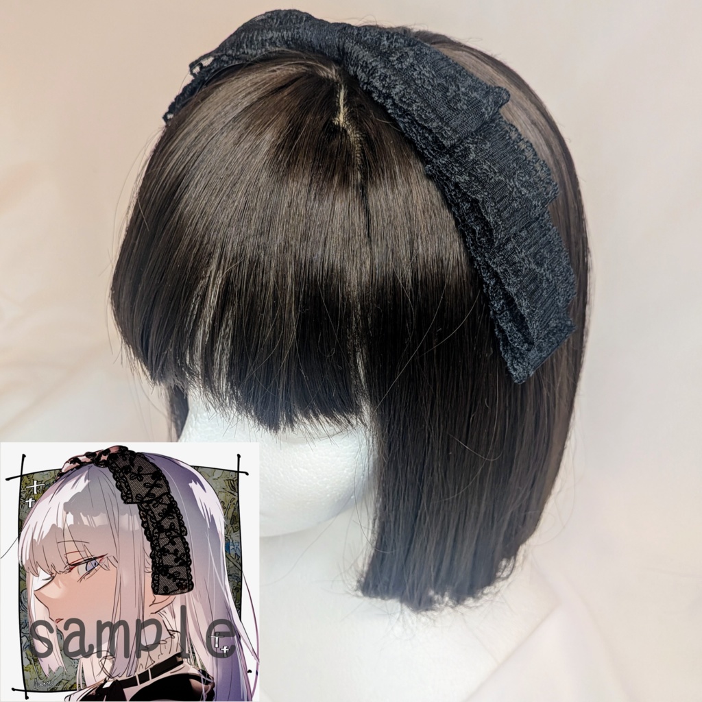 リボンヘッドドレス