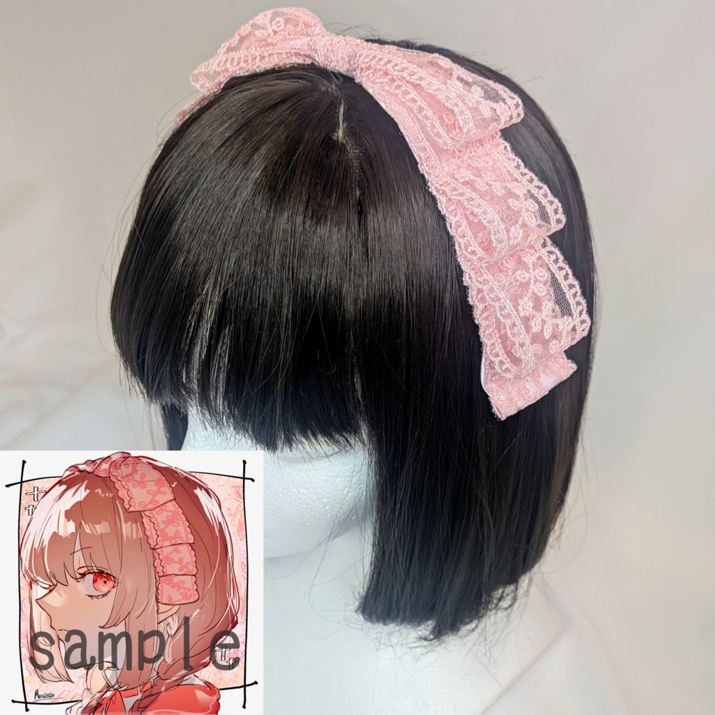 リボンヘッドドレス