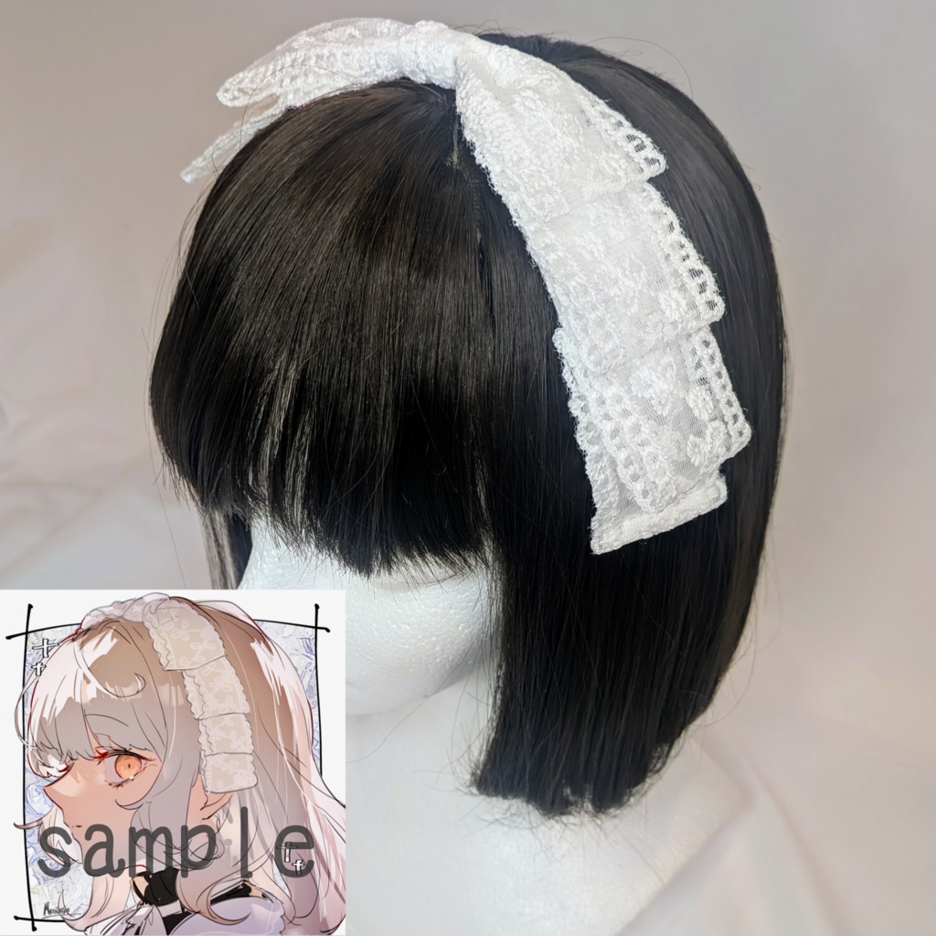 リボンヘッドドレス