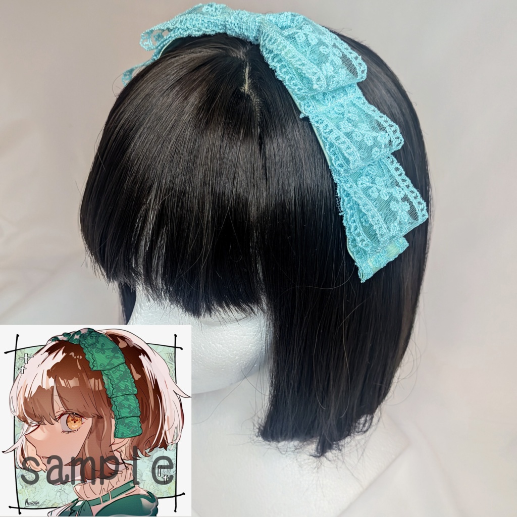 リボンヘッドドレス