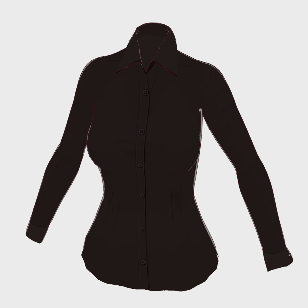 インナー用襟付きワイシャツ【VRoid用衣装】