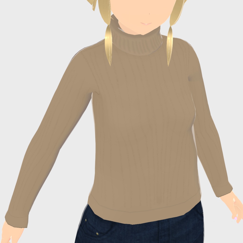 【Old ver.】タートルネックインナー【VRoid用衣装】