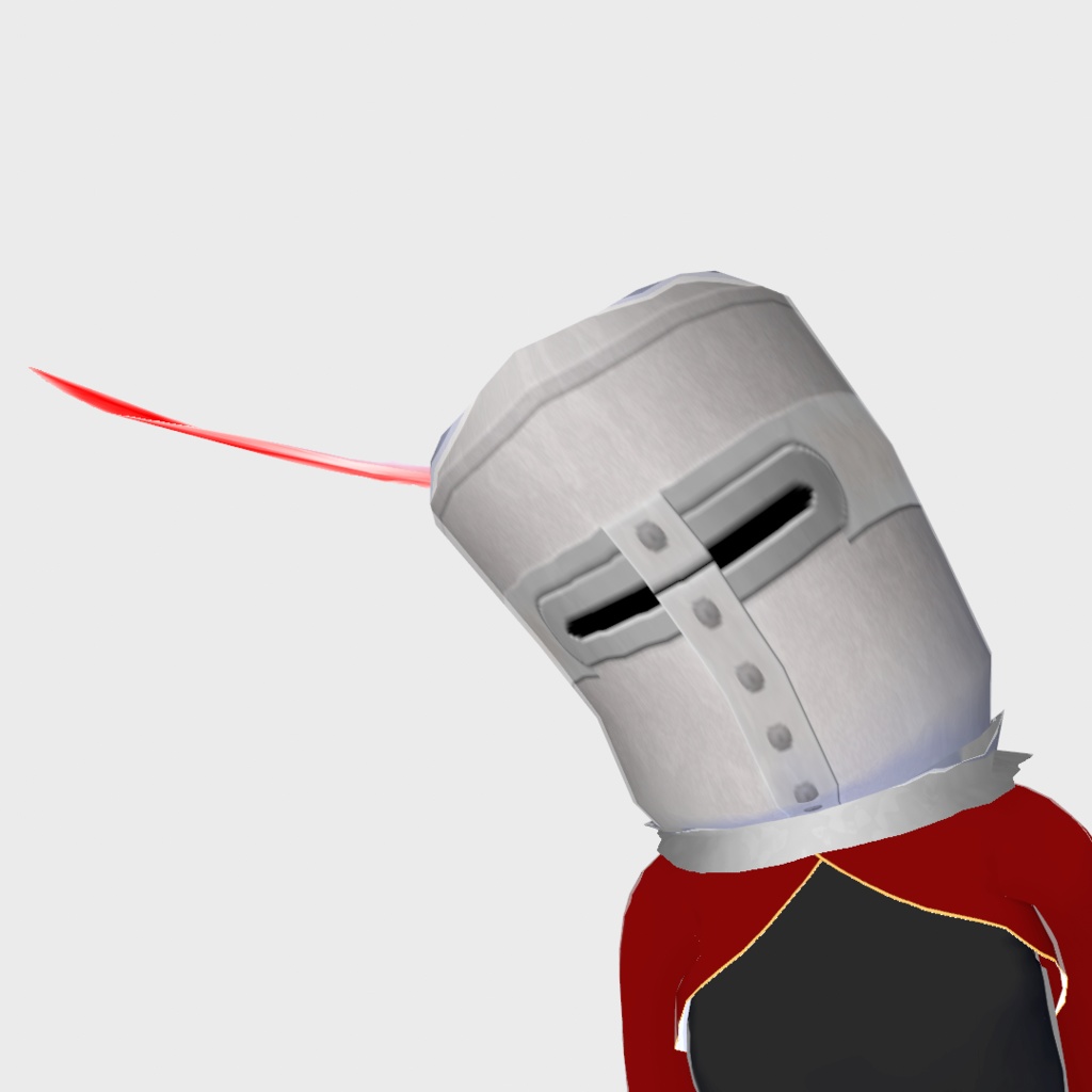 西洋鎧風の被り物【VRoid用衣装】