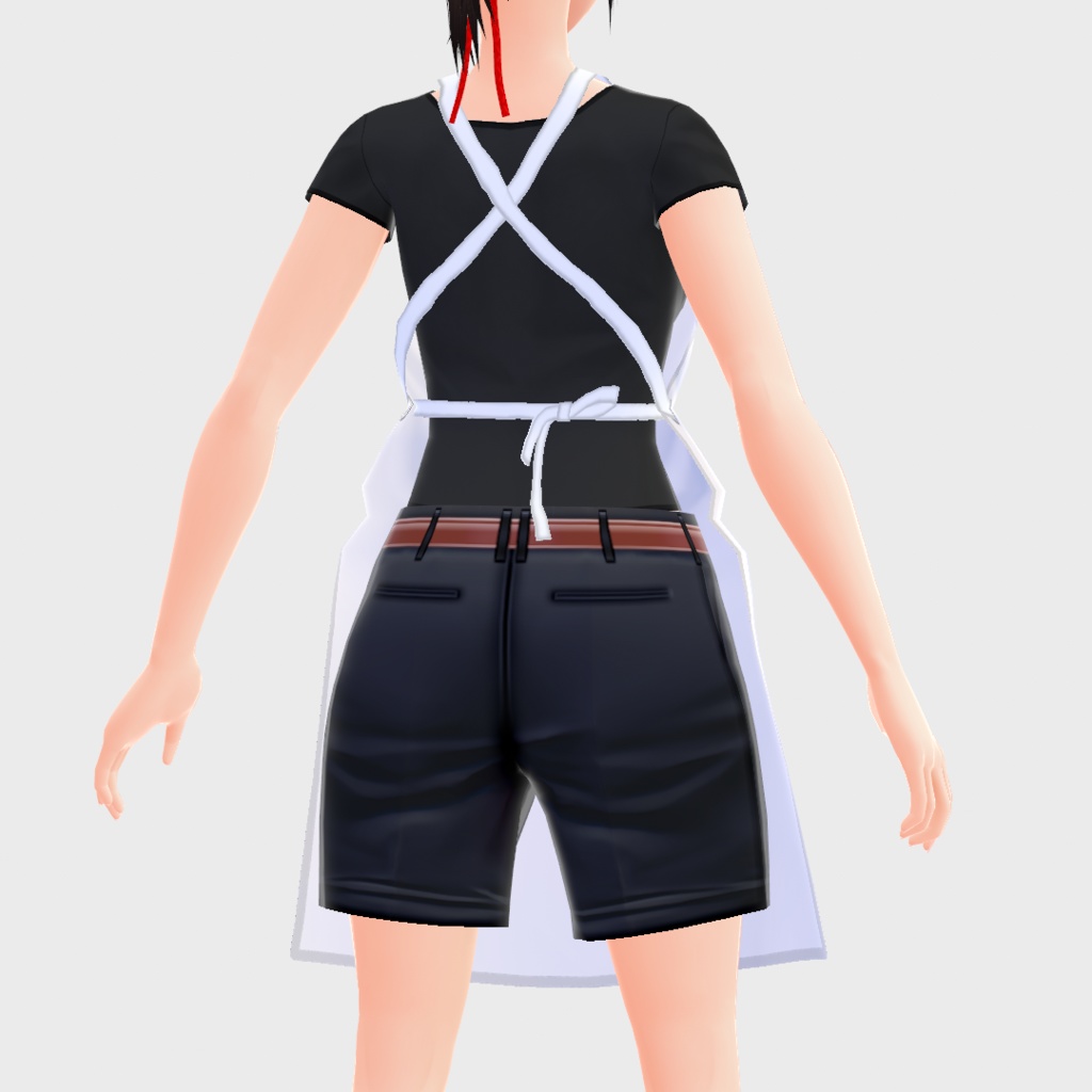 革風エプロン【VRoid用衣装】