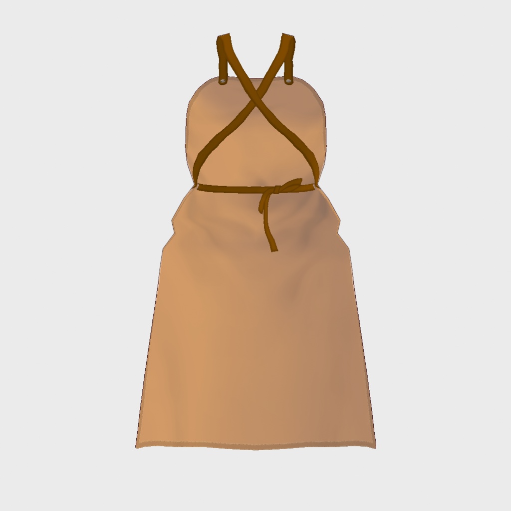 革風エプロン【VRoid用衣装】