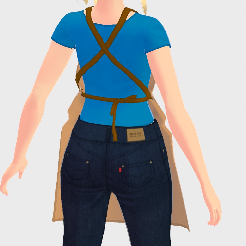 革風エプロン【VRoid用衣装】