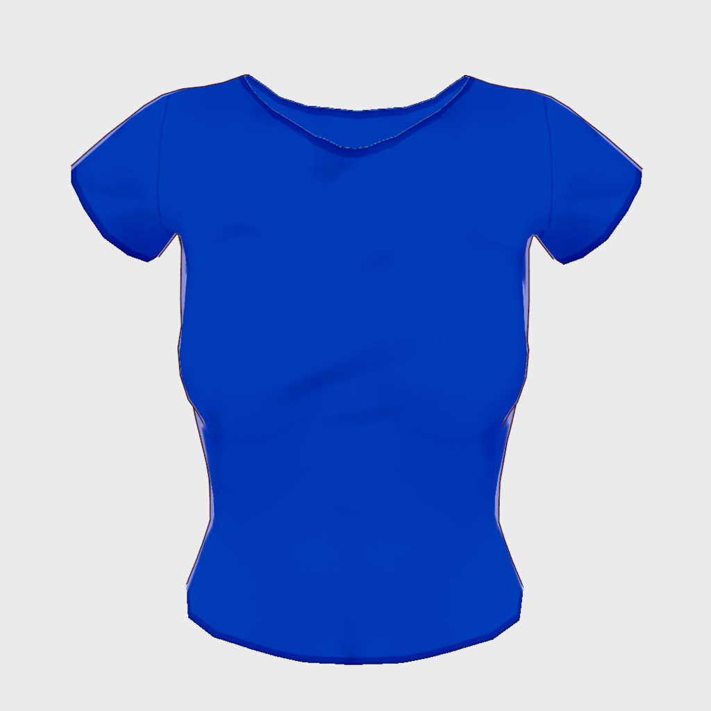 【Old ver.】無地Tシャツ【VRoid用衣装】