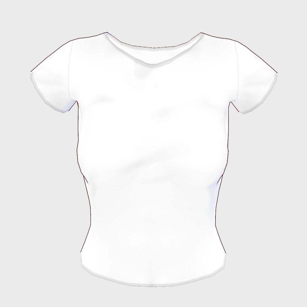 【Old ver.】無地Tシャツ【VRoid用衣装】