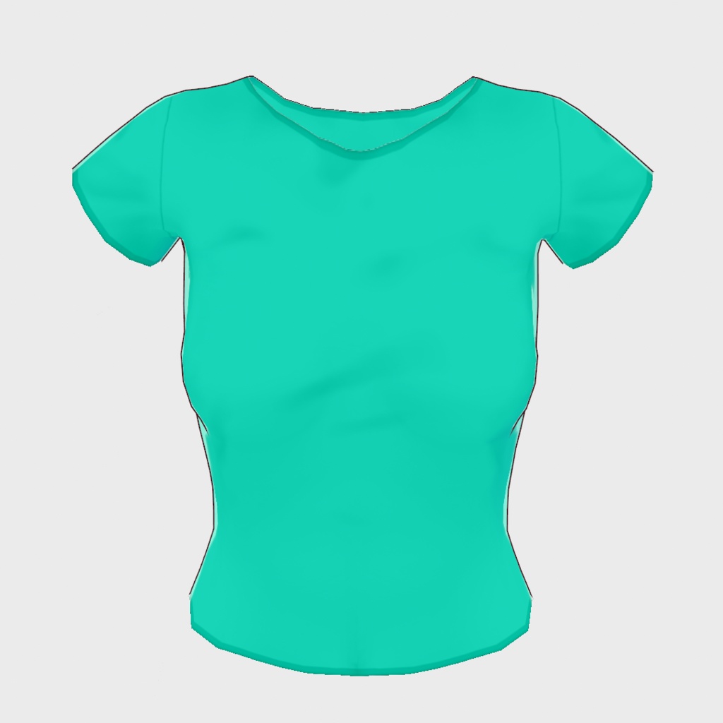 【Old ver.】無地Tシャツ【VRoid用衣装】