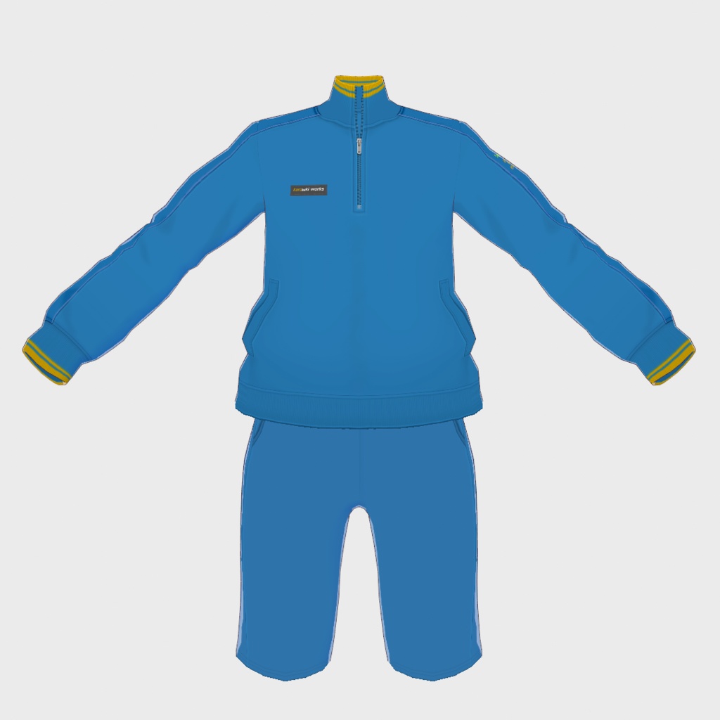 パッとしない青ジャージ【VRoid用衣装】