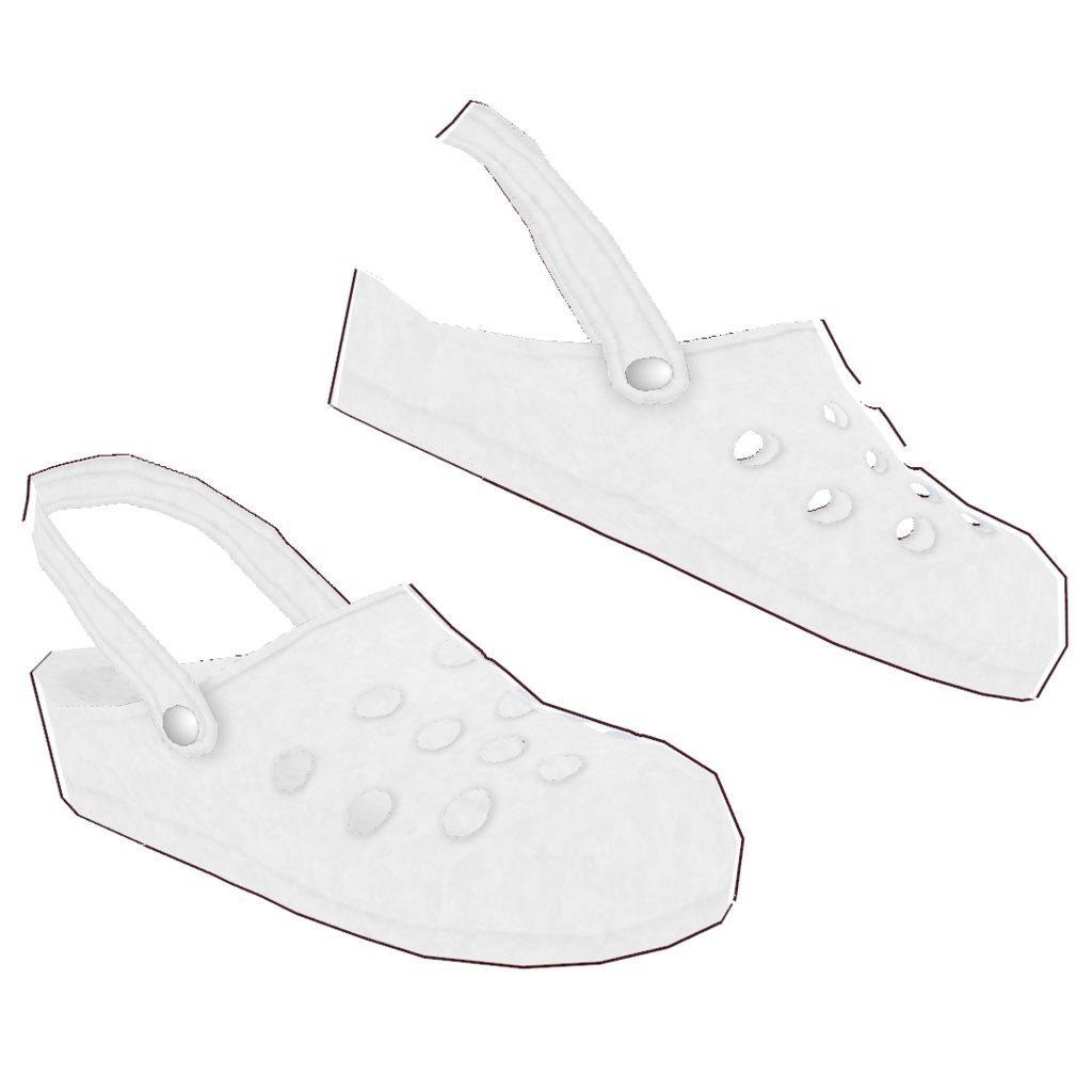 カラフルなサンダル【VRoid用衣装】