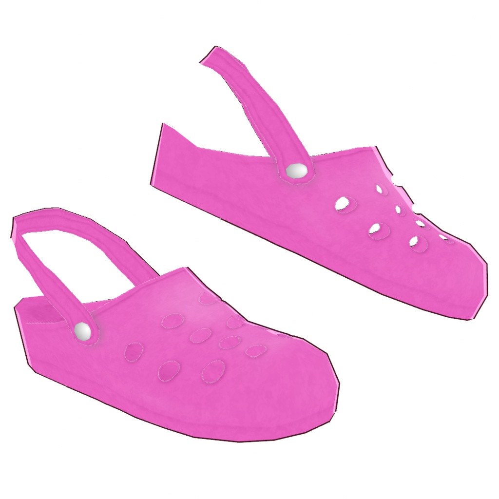 カラフルなサンダル【VRoid用衣装】