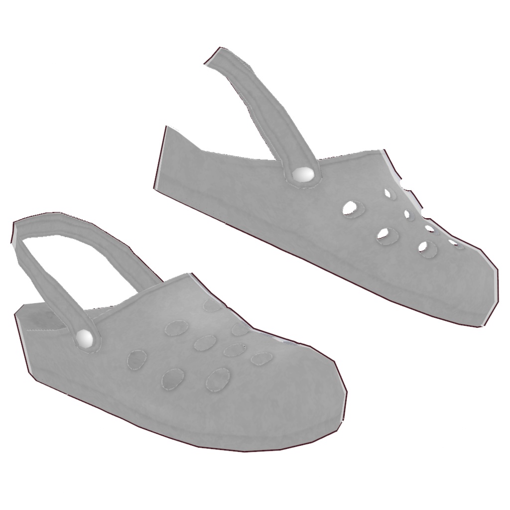 カラフルなサンダル【VRoid用衣装】