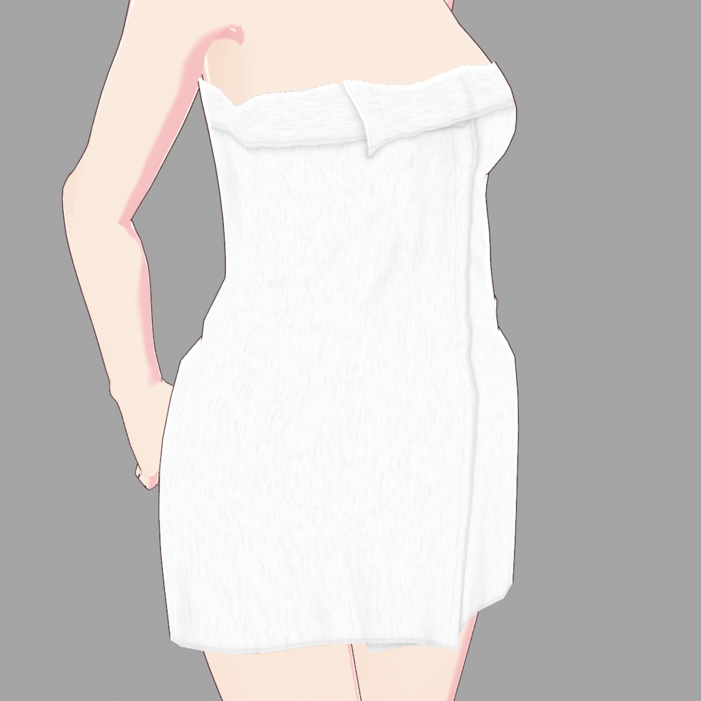 【Old ver.】巻き付けバスタオル【VRoid用衣装】