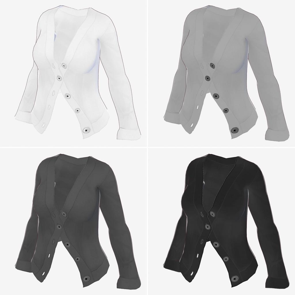 カーディガン【VRoid用衣装】
