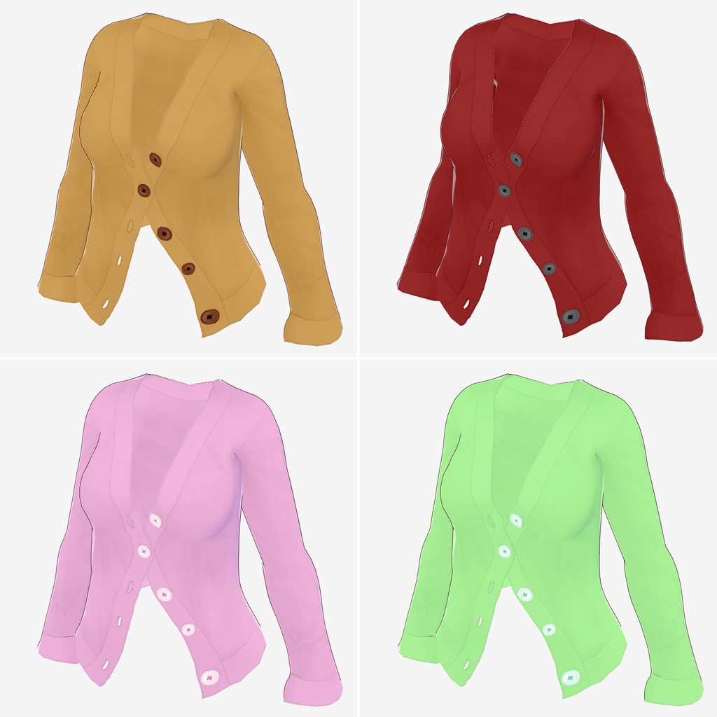 カーディガン【VRoid用衣装】