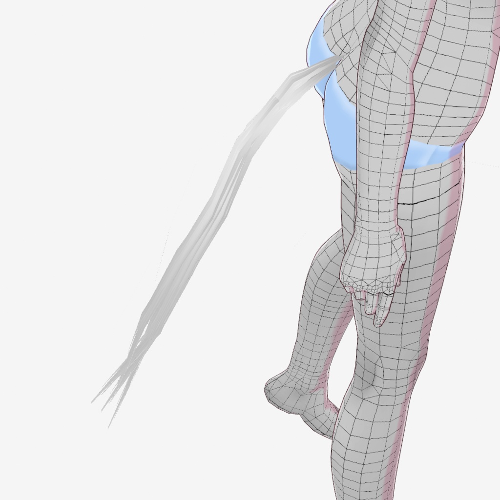 しっぽ付き下着【VRoid用衣装】