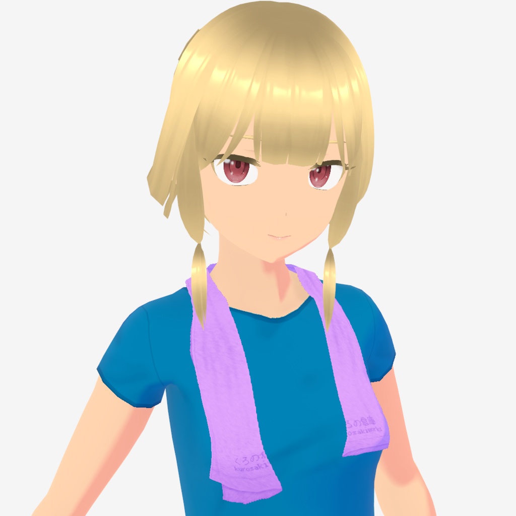 首掛けタオル&腰巻タオル【VRoid用衣装】