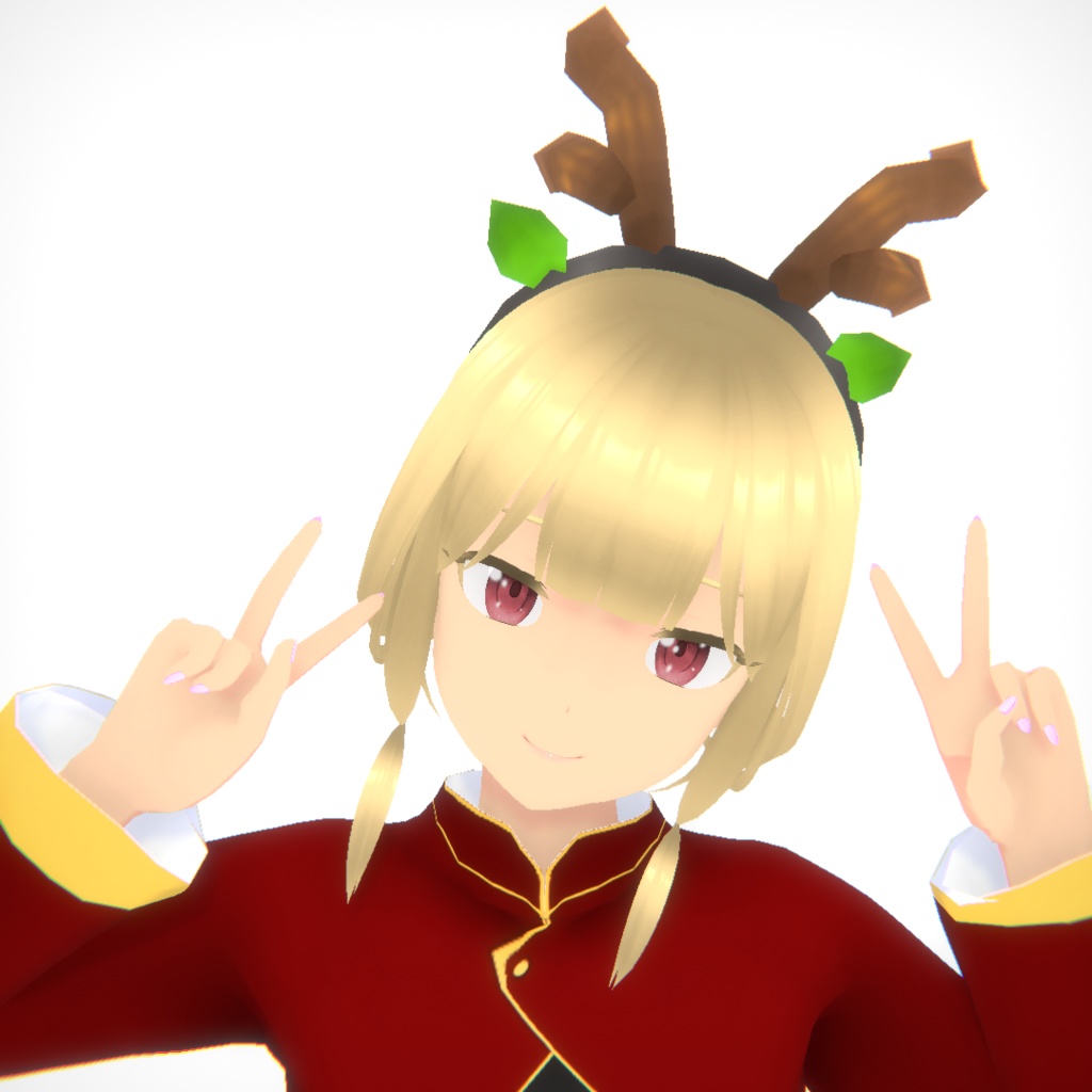 龍神カチューシャ【VRoid用アクセサリ・はね毛】