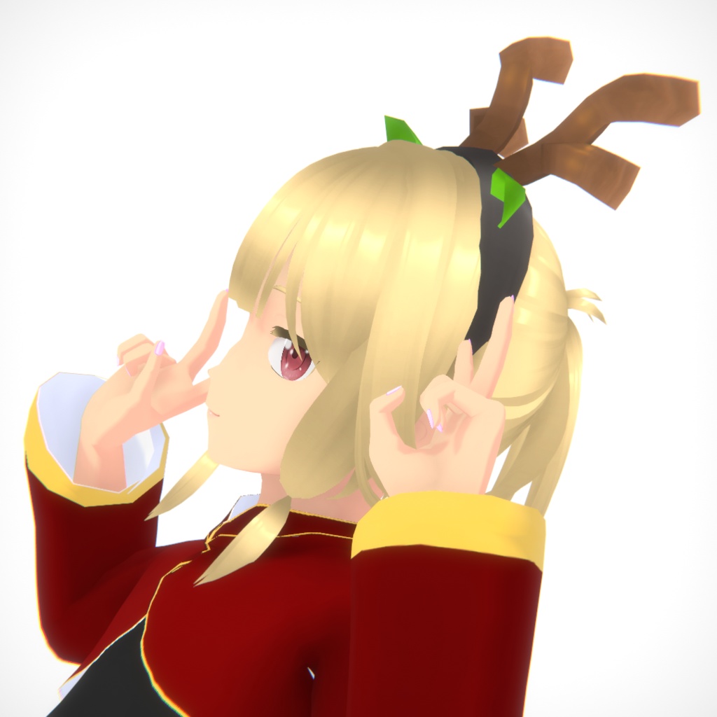 龍神カチューシャ【VRoid用アクセサリ・はね毛】