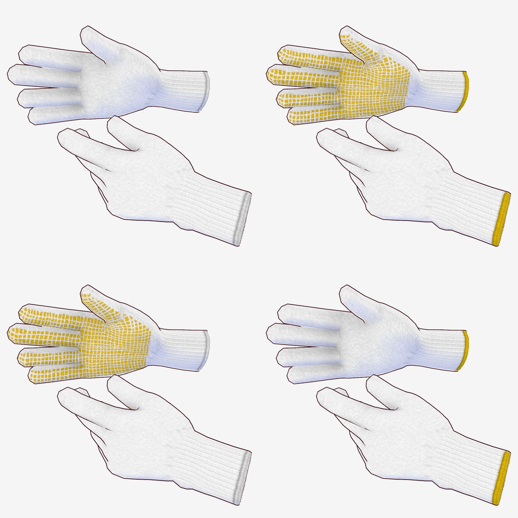 軍手【VRoid用衣装】