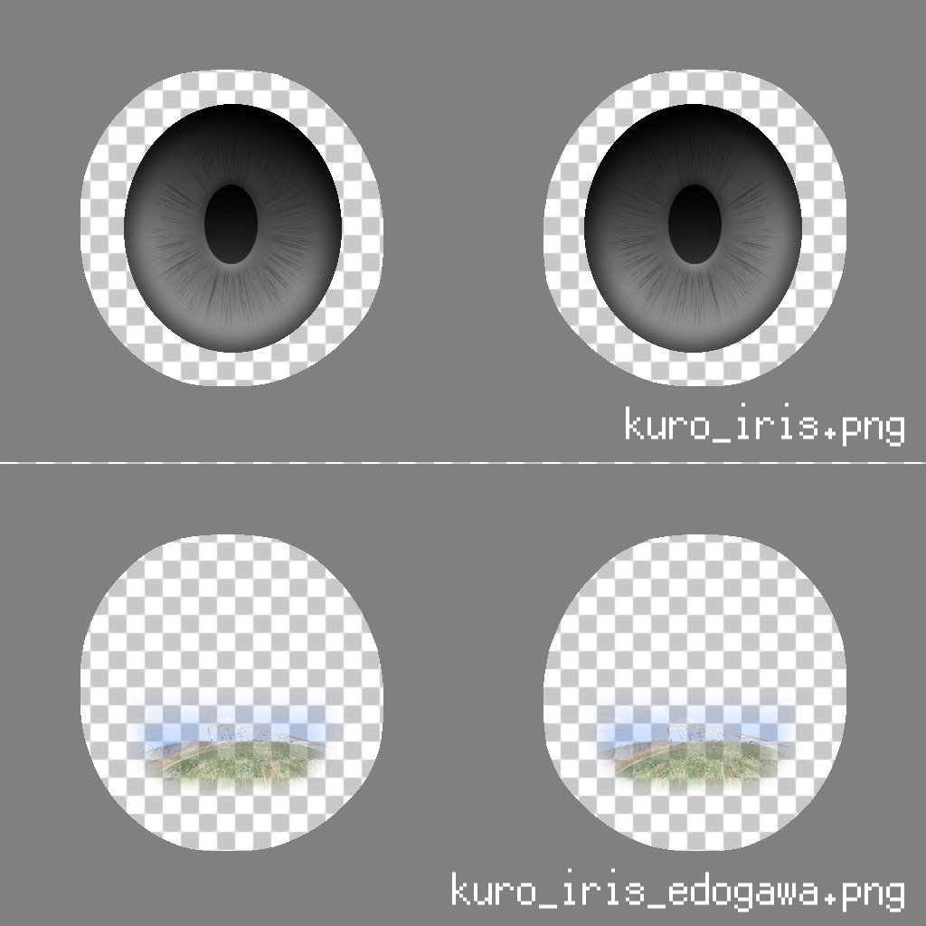 リアルめ瞳テクスチャ【VRoid用アイテム】